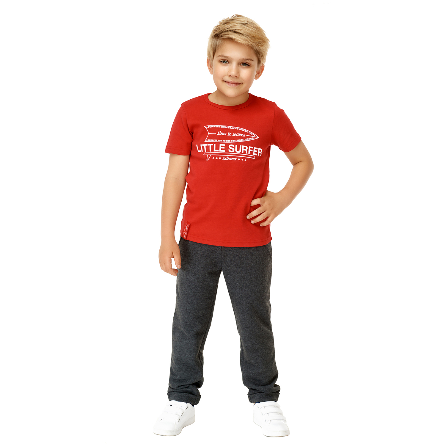 Брюки Lucky Child 88-11пф/2-12/серый - фото 7