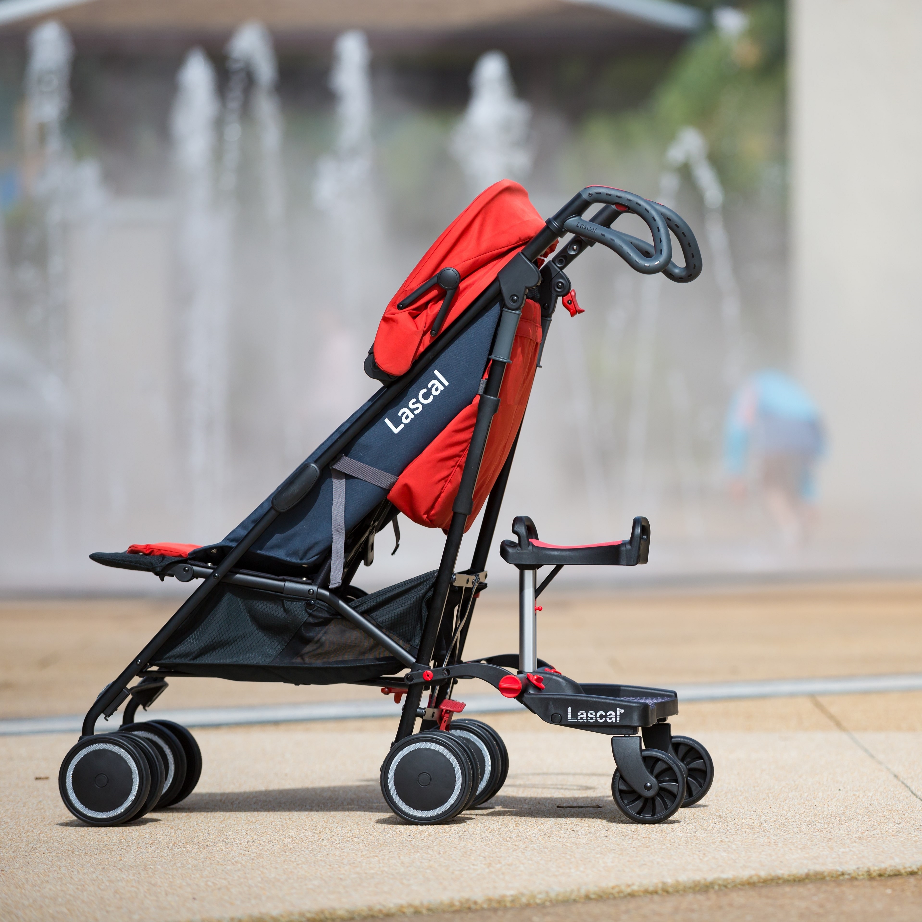 Подставка-подножка для второго ребенка Lascal Buggy Board Saddle Blue - фото 11