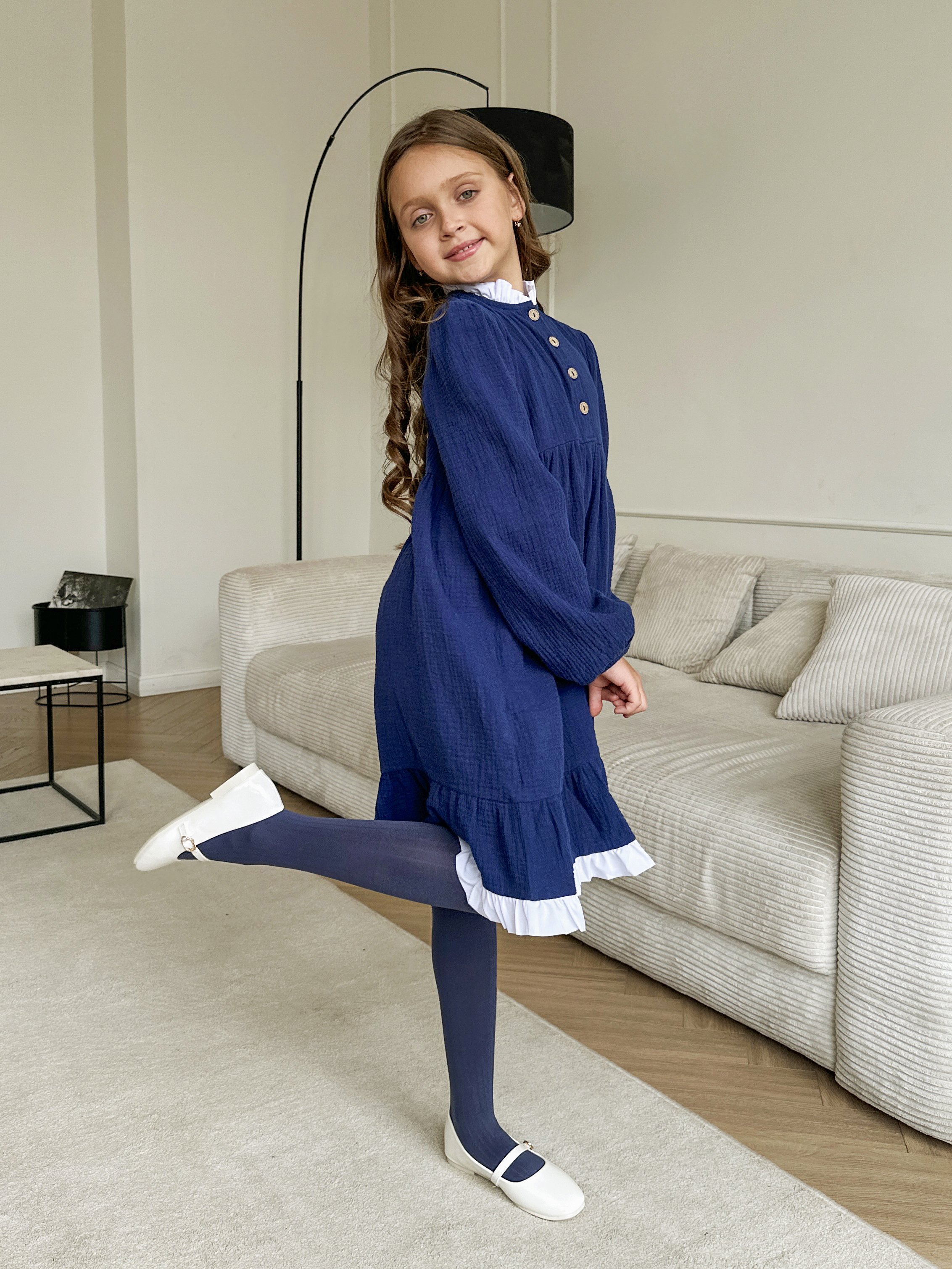 Колготки Allure Колготки детские All Silvia 50 синий - фото 6