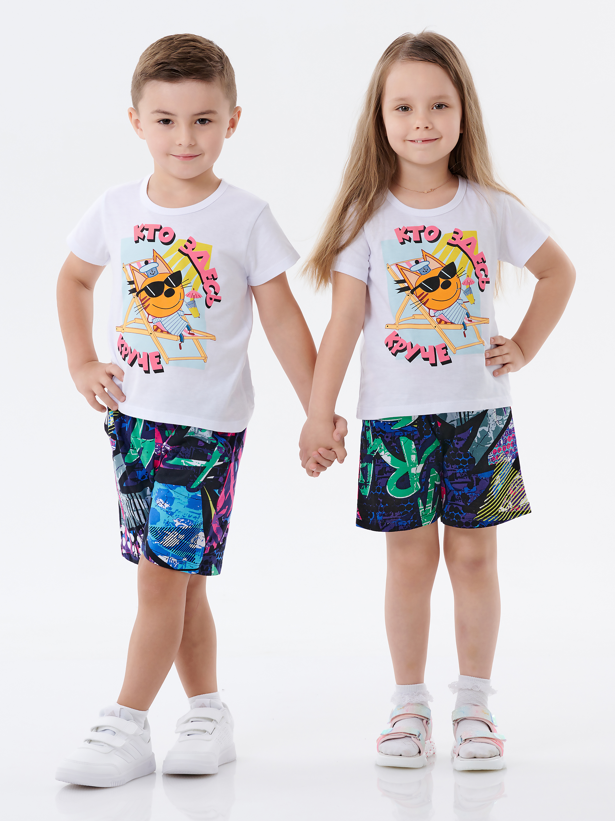 Пижама КрутышОк К-036 белый, абстракция - фото 2