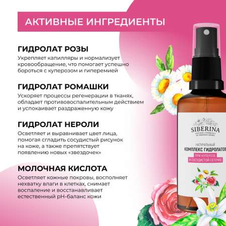 Гидролат Siberina 50 мл