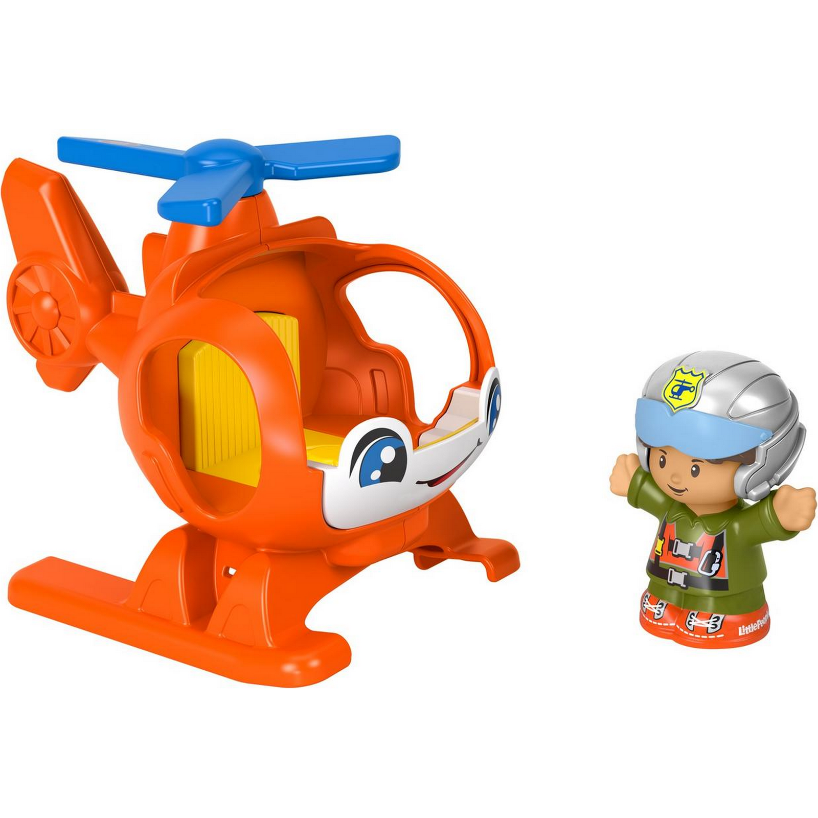 Вертолет Fisher Price с фигуркой - фото 4