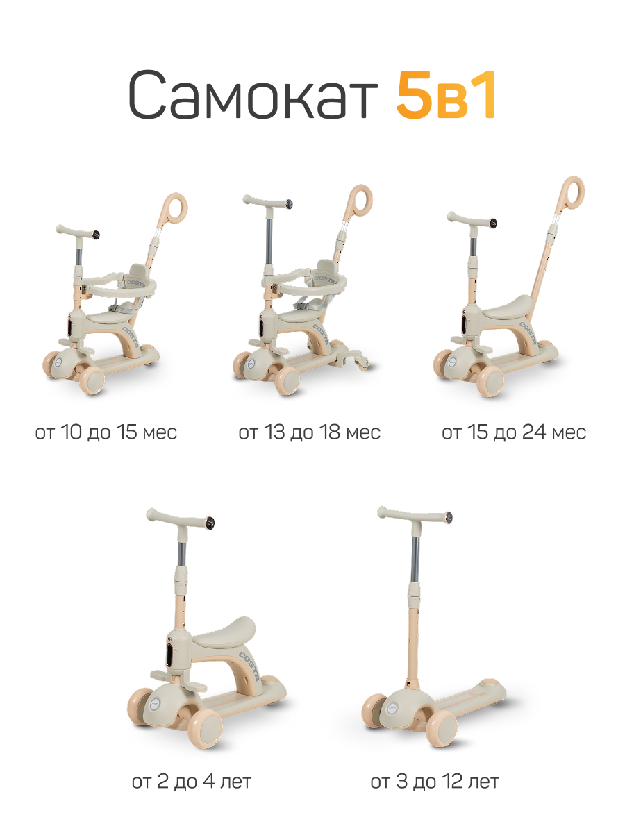 Самокат Costa трехколесный - фото 2