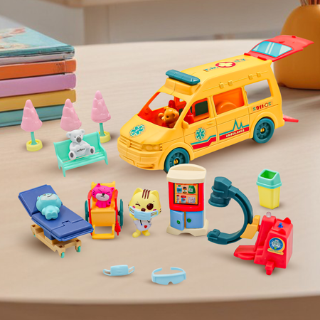 Игровой набор SHARKTOYS Мяу-мяу: Лечебный центр