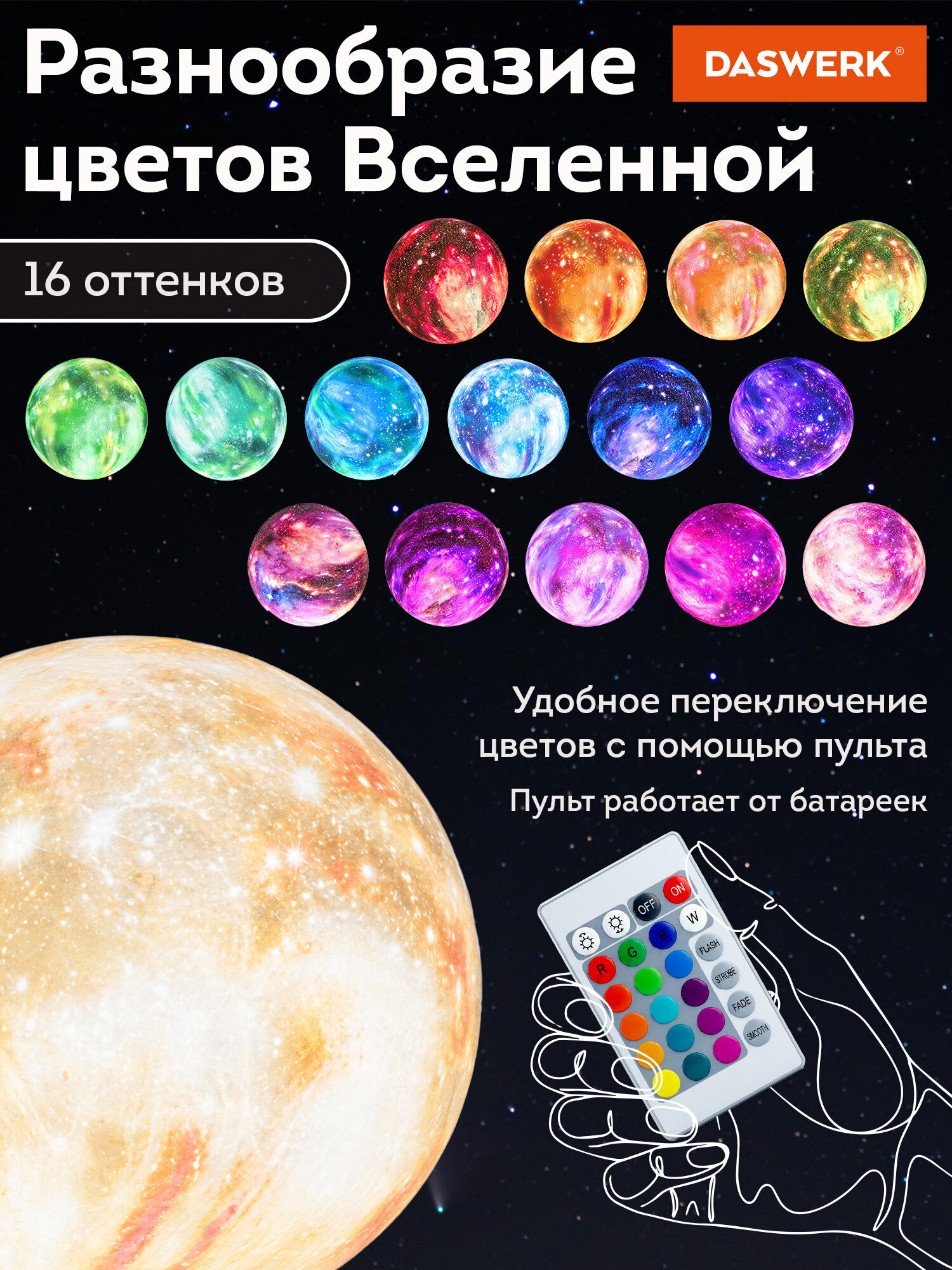 Игрушка ночник DASWERK Вселенная - фото 3