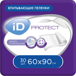 Пелёнки одноразовые iD 60х90 см 30 шт.