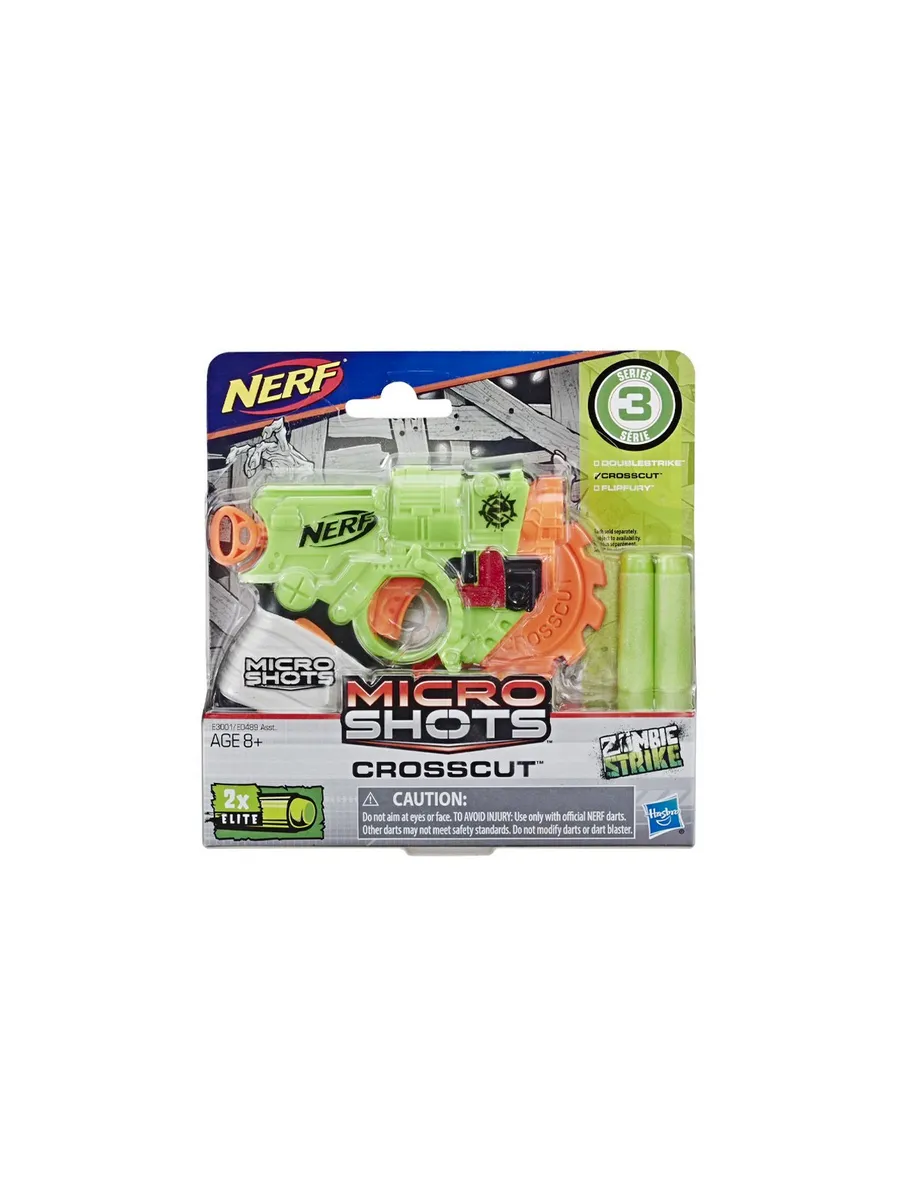Бластер Nerf MicroShots Zombie Crosscut - фото 2