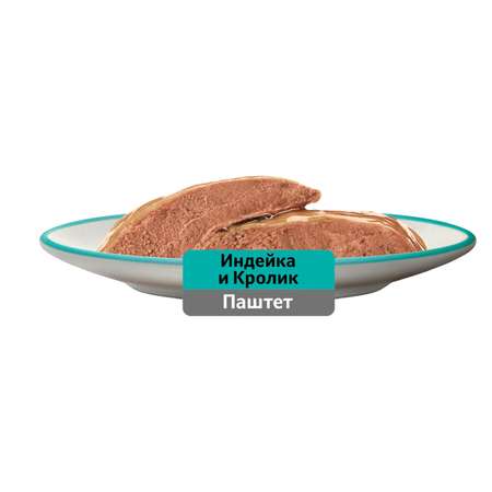 Корм для кошек Whiskas паштет с индейкой и кроликом 75г