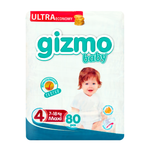 Подгузники Gizmo Baby Eco 4 80 шт.