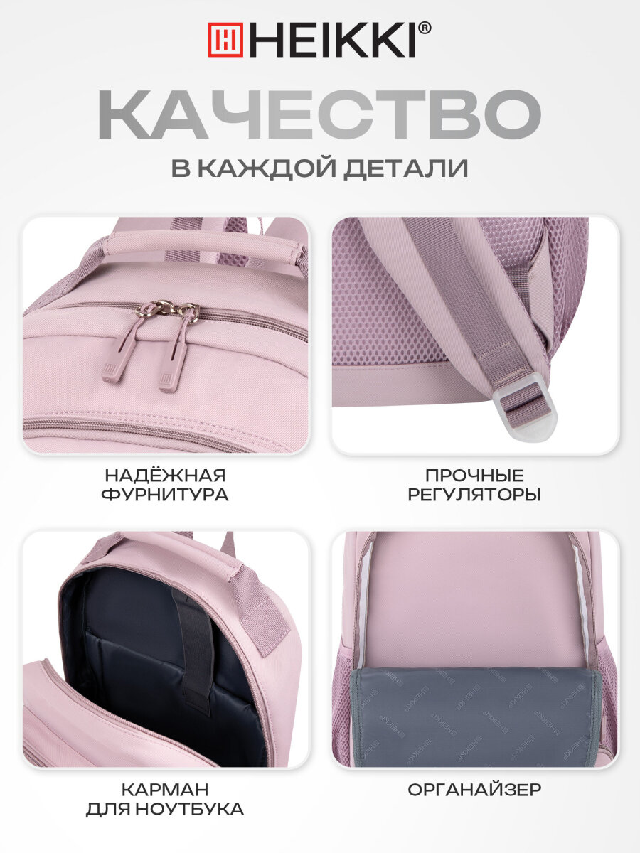 Рюкзак HEIKKI школьный городской для подростков для ноутбука - фото 6