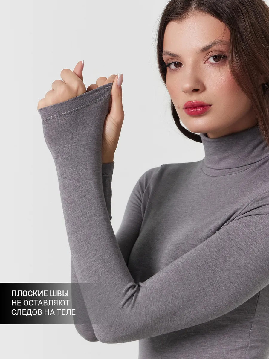 Термолонгслив Mark Formelle (Марк Формэль) 602331/серый меланж 4306-А - фото 9