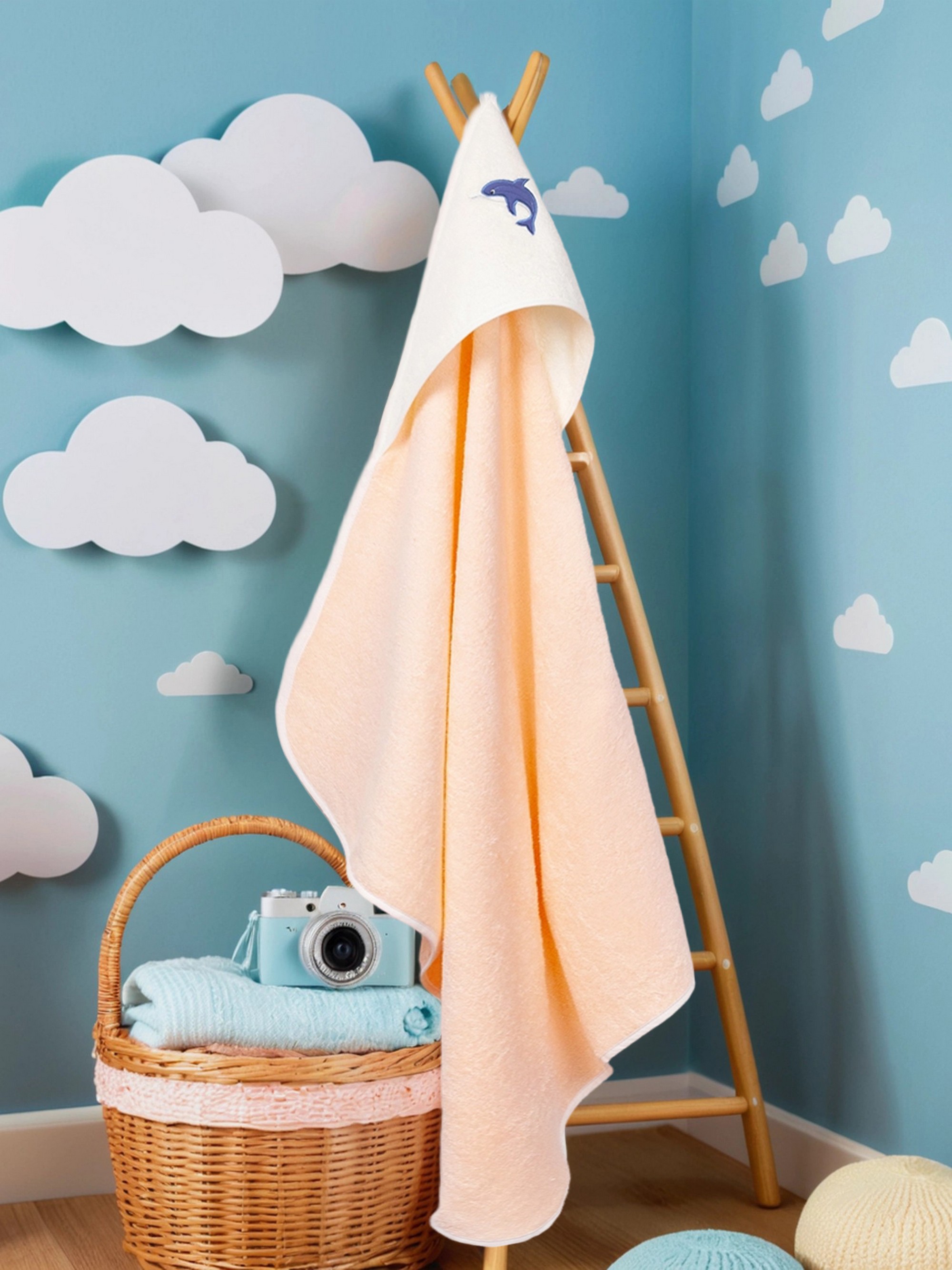 Полотенце уголок Wellness Малыш-23/01_Д 80 x 100 см 1 шт. - фото 1