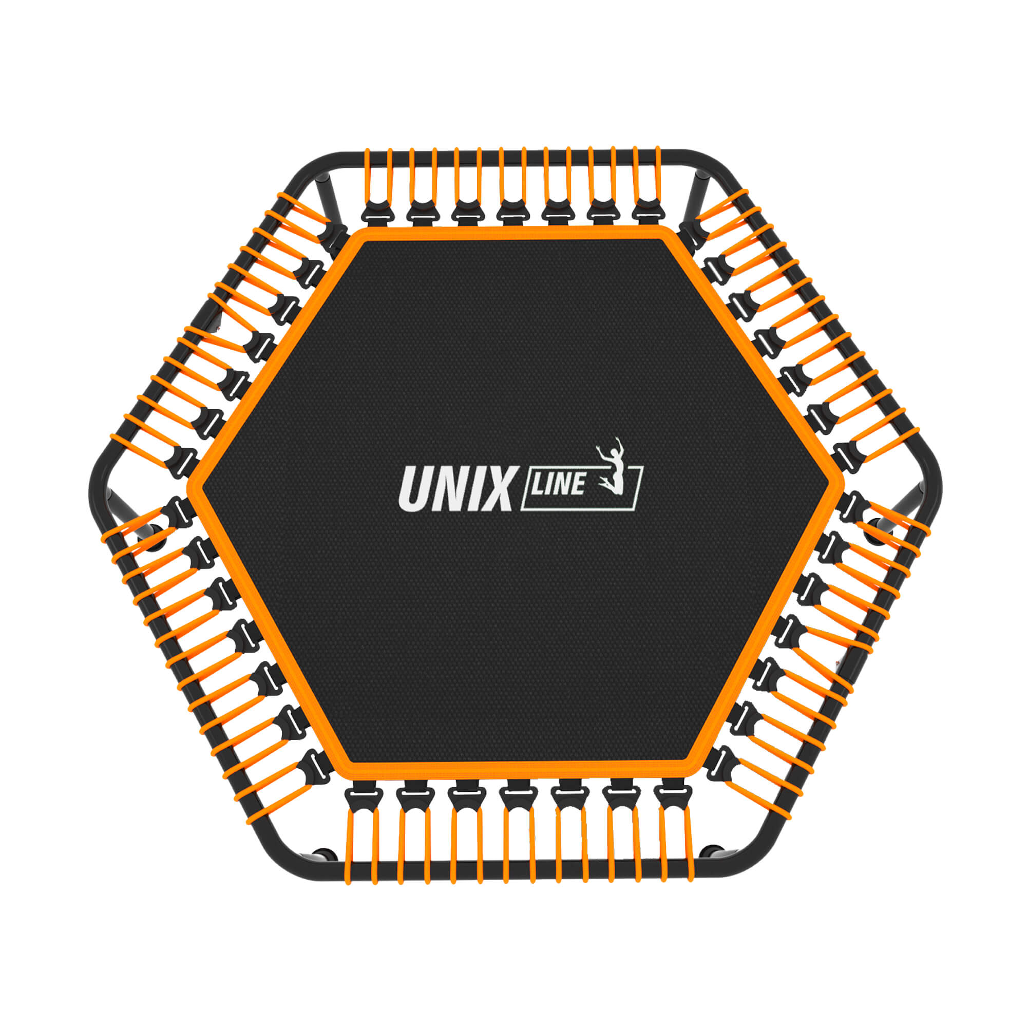 Батут Fitness Lite Orange UNIX line спортивный складной диаметр 125 см до 130 кг фитнес для джампинга - фото 17