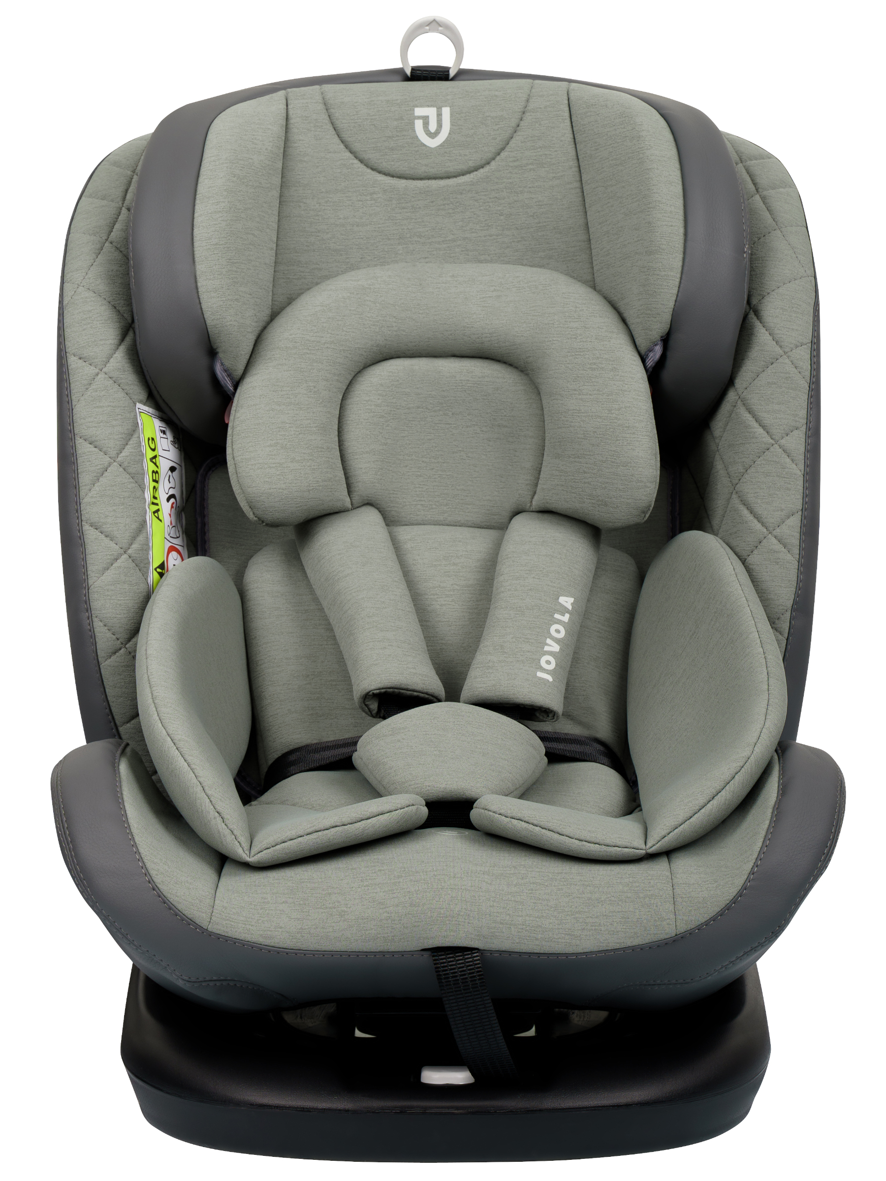 Автокресло Indigo Jovola Fuller, зел.-серая кожа Isofix 0+/1/2/3 (0-36 кг) зеленый - фото 16