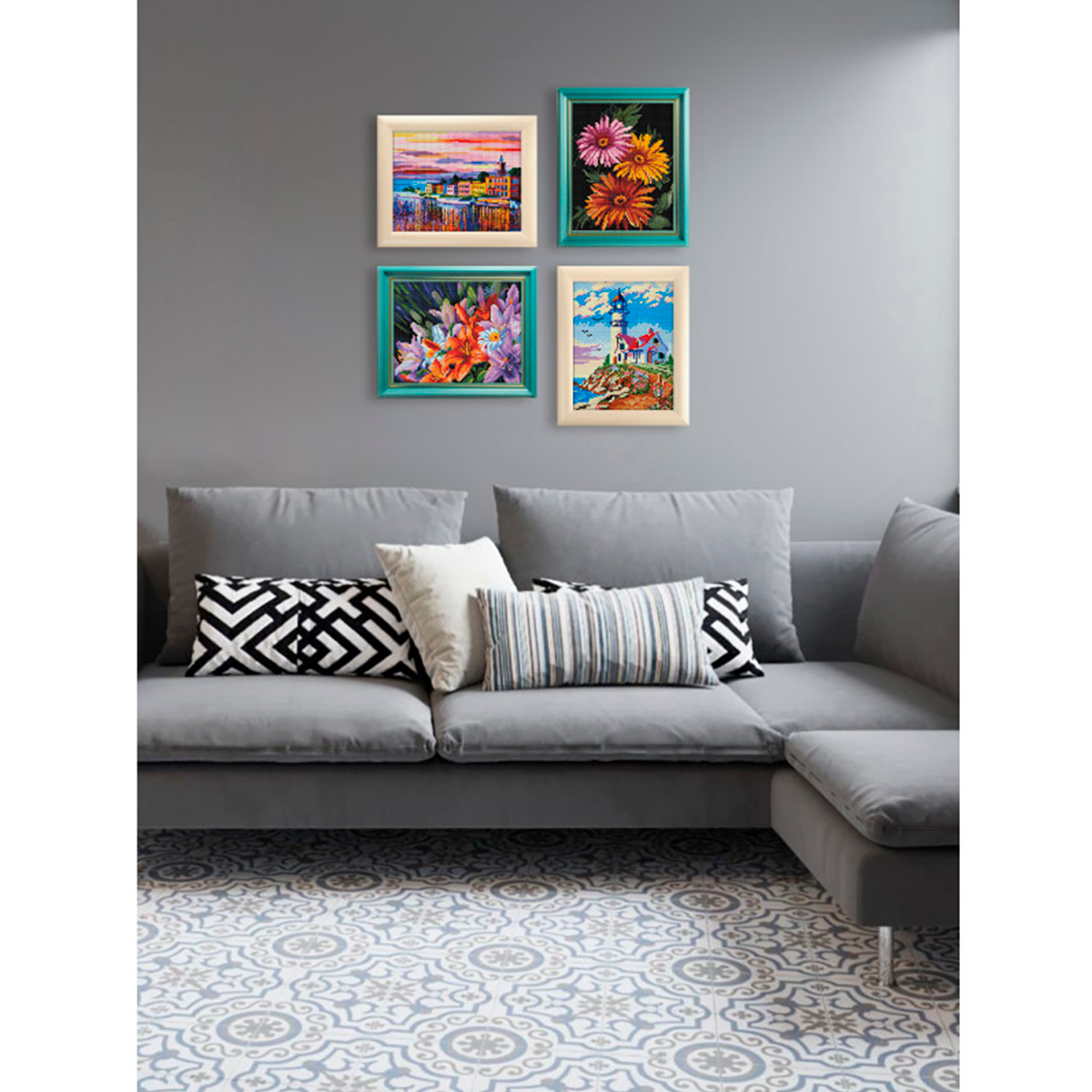 Алмазная мозаика Белоснежка Озеро Комо-Белладжио - фото 7