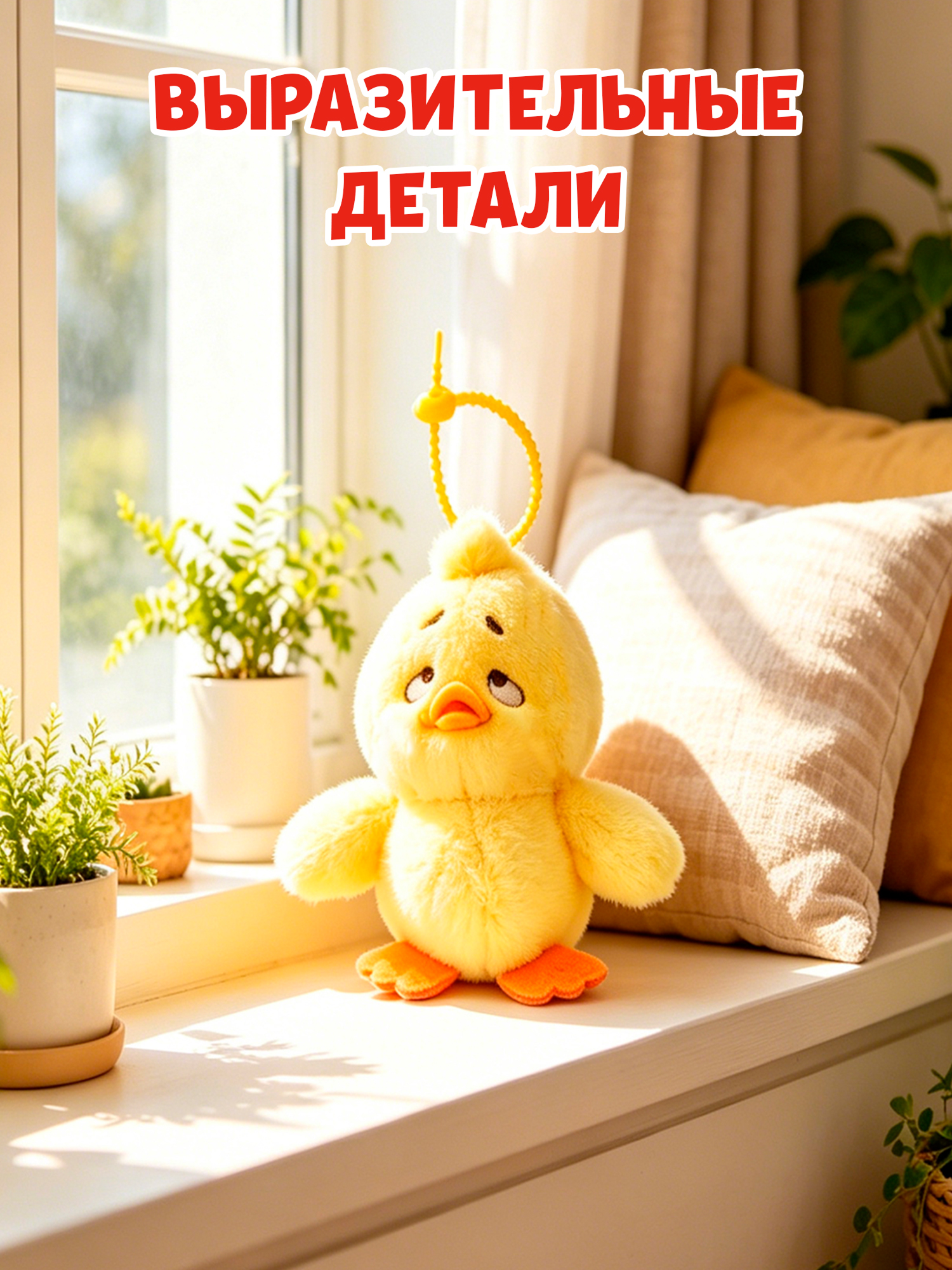Брелок Upset Duck на цепочке - фото 2