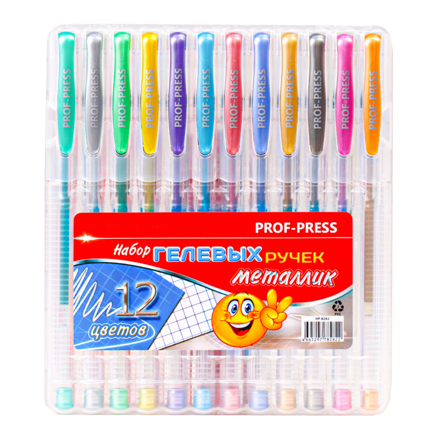 Ручка гелевая Prof-Press 12 шт. - фото 1