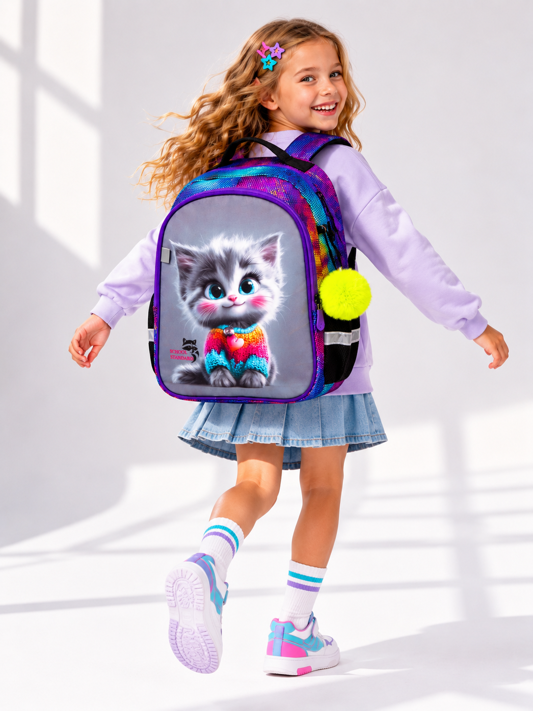 Рюкзак School Standard школьный для девочки 8в1 - фото 4
