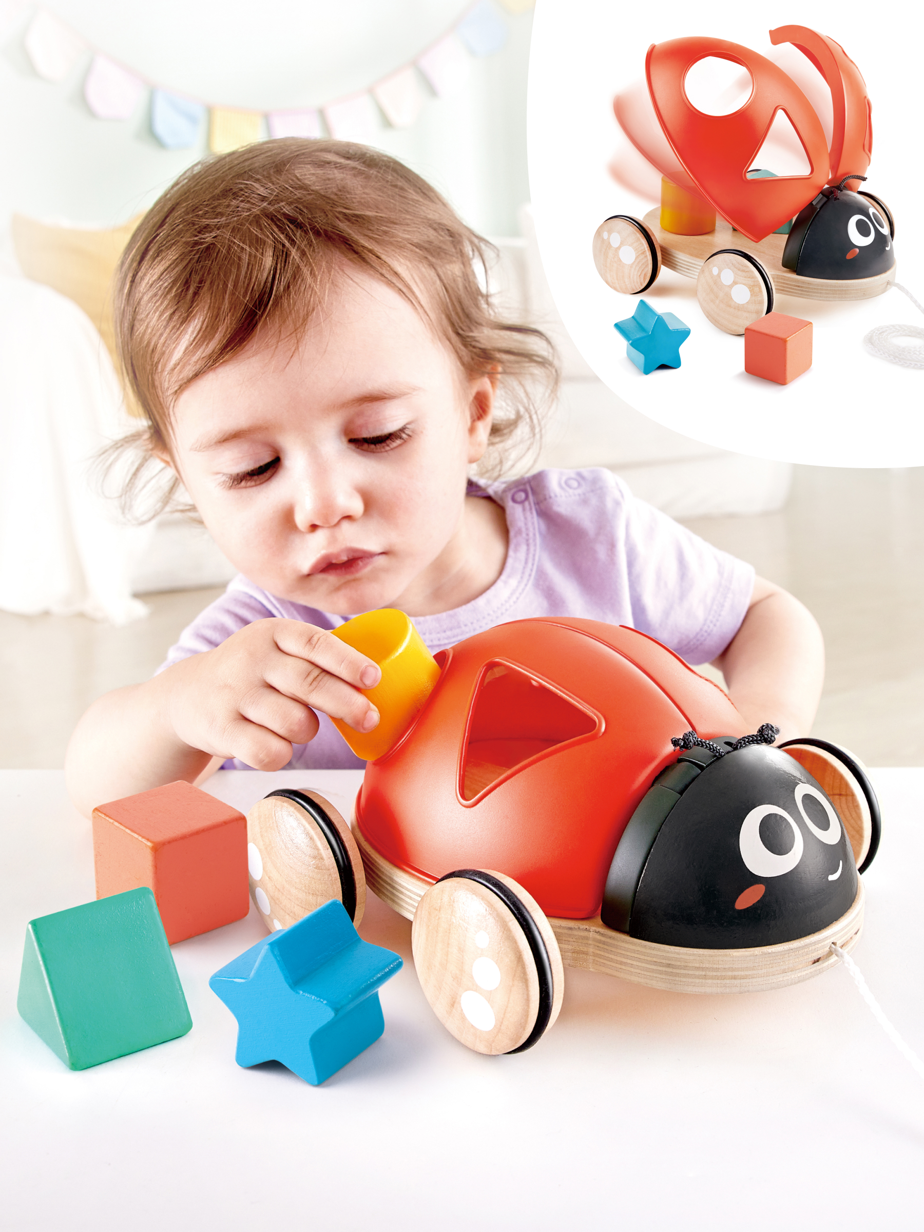 Игрушка Hape каталка Божья коровка - фото 7