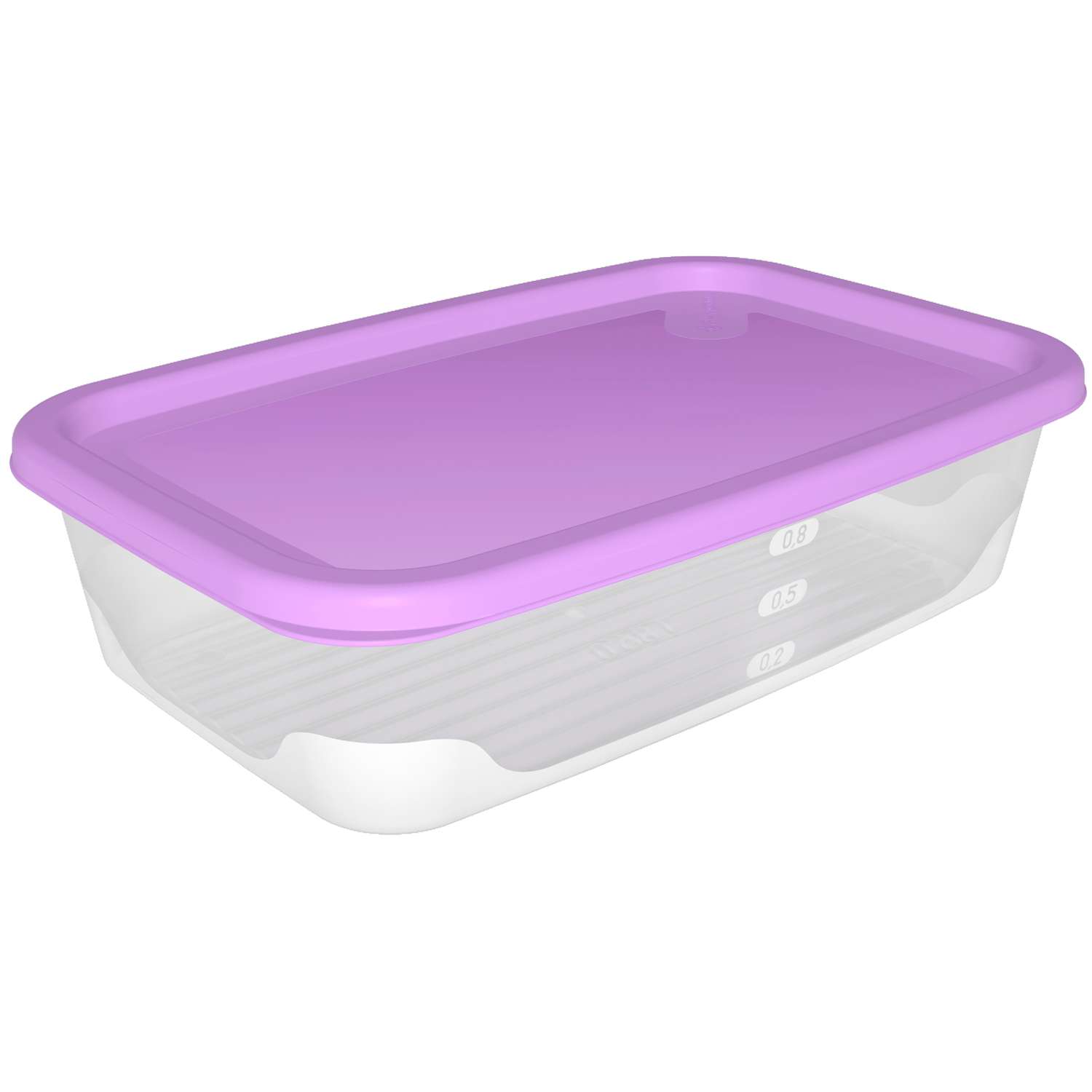 Емкость для продуктов FunCook Fusion прямоугольная 1л - фото 1