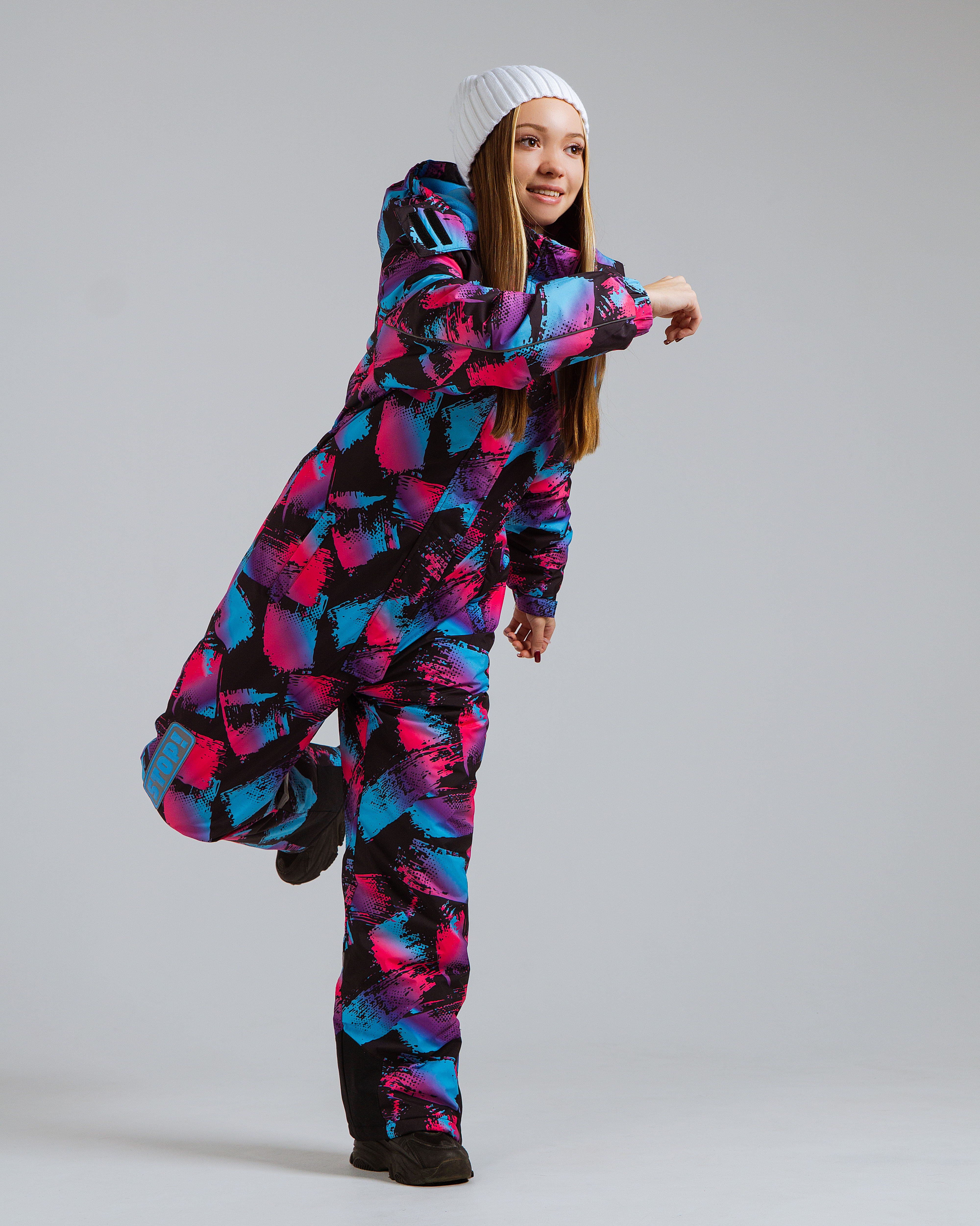 Комбинезон Saimaa GLO-10 черно-фиолетовый - фото 11