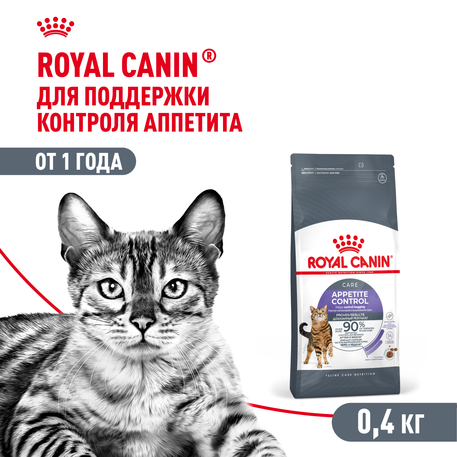 Корм для кошек ROYAL CANIN Appetite Control Care для контроля выпрашивания корма 400г - фото 1