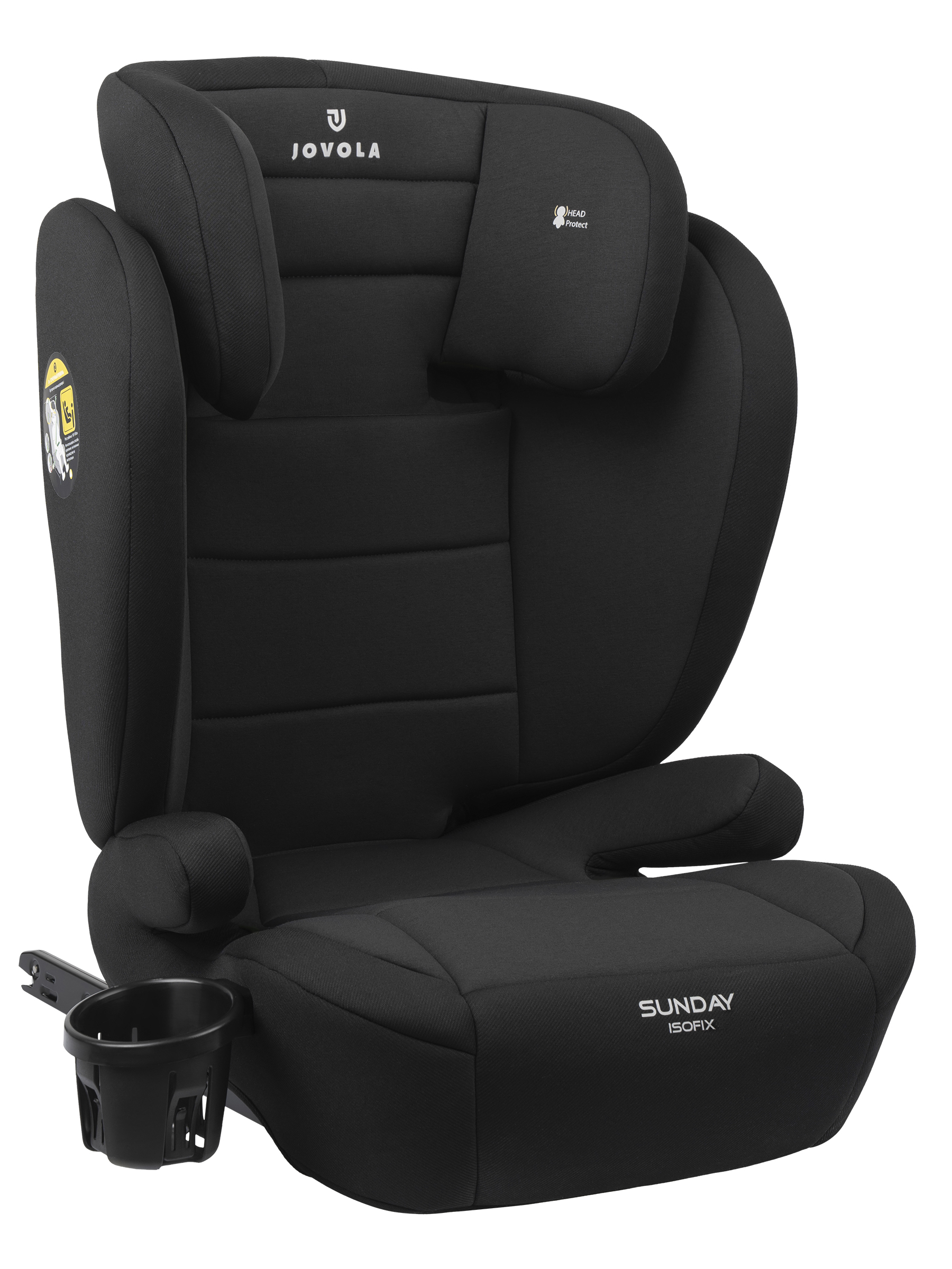 Автокресло JOVOLA Sunday Isofix 2/3 (15-36 кг) черный - фото 1