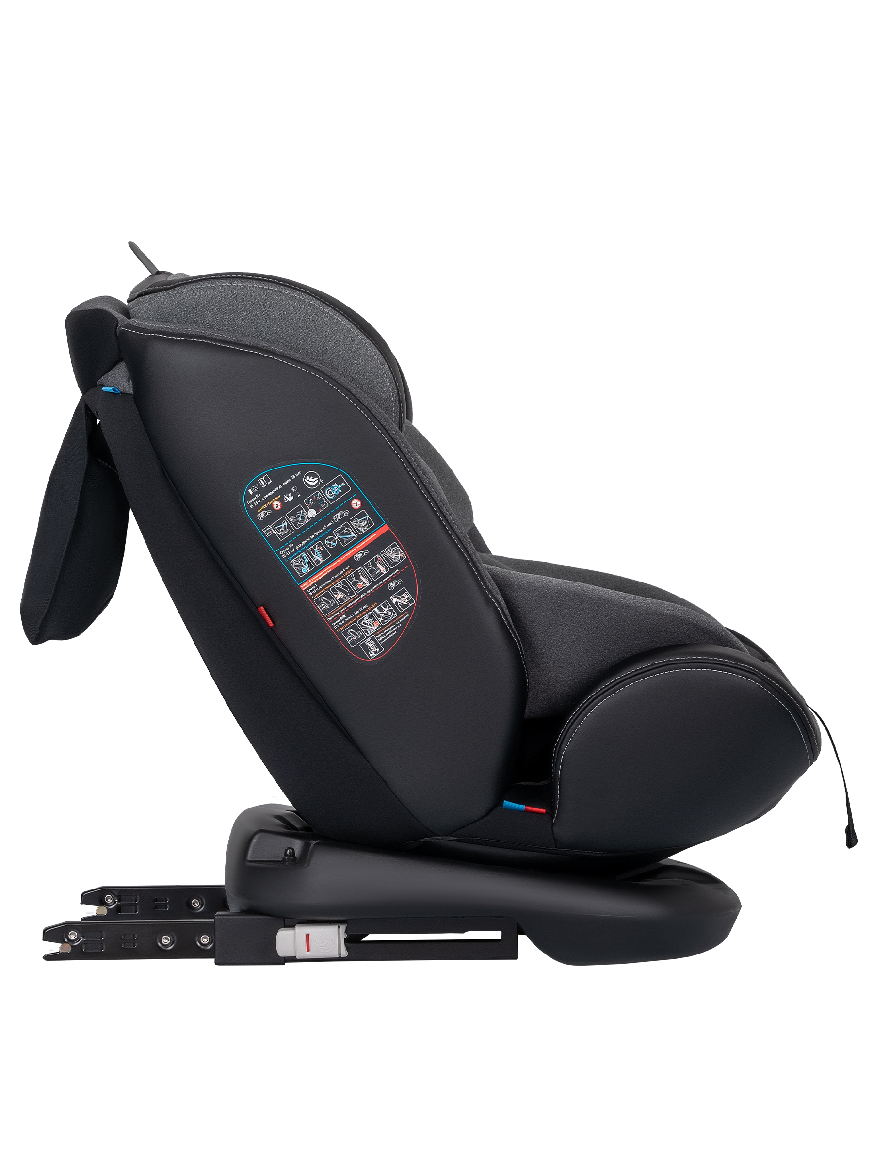 Автокресло Indigo Aero, серый Isofix 0+/1/2/3 (0-36 кг) - фото 3