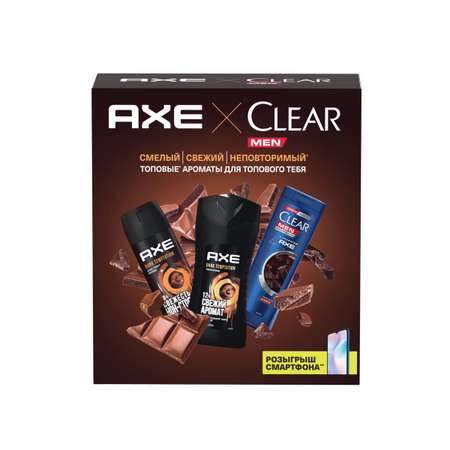 Набор средств Axe Clear Dark Temptation