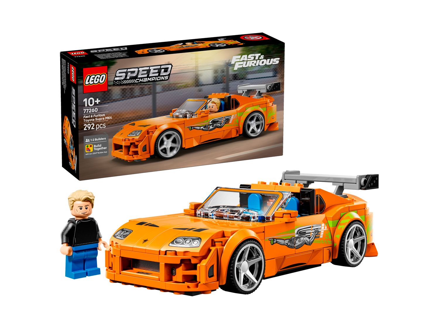 Конструктор LEGO Speed Champions Toyota Supra MK4 292 дет. - фото 1