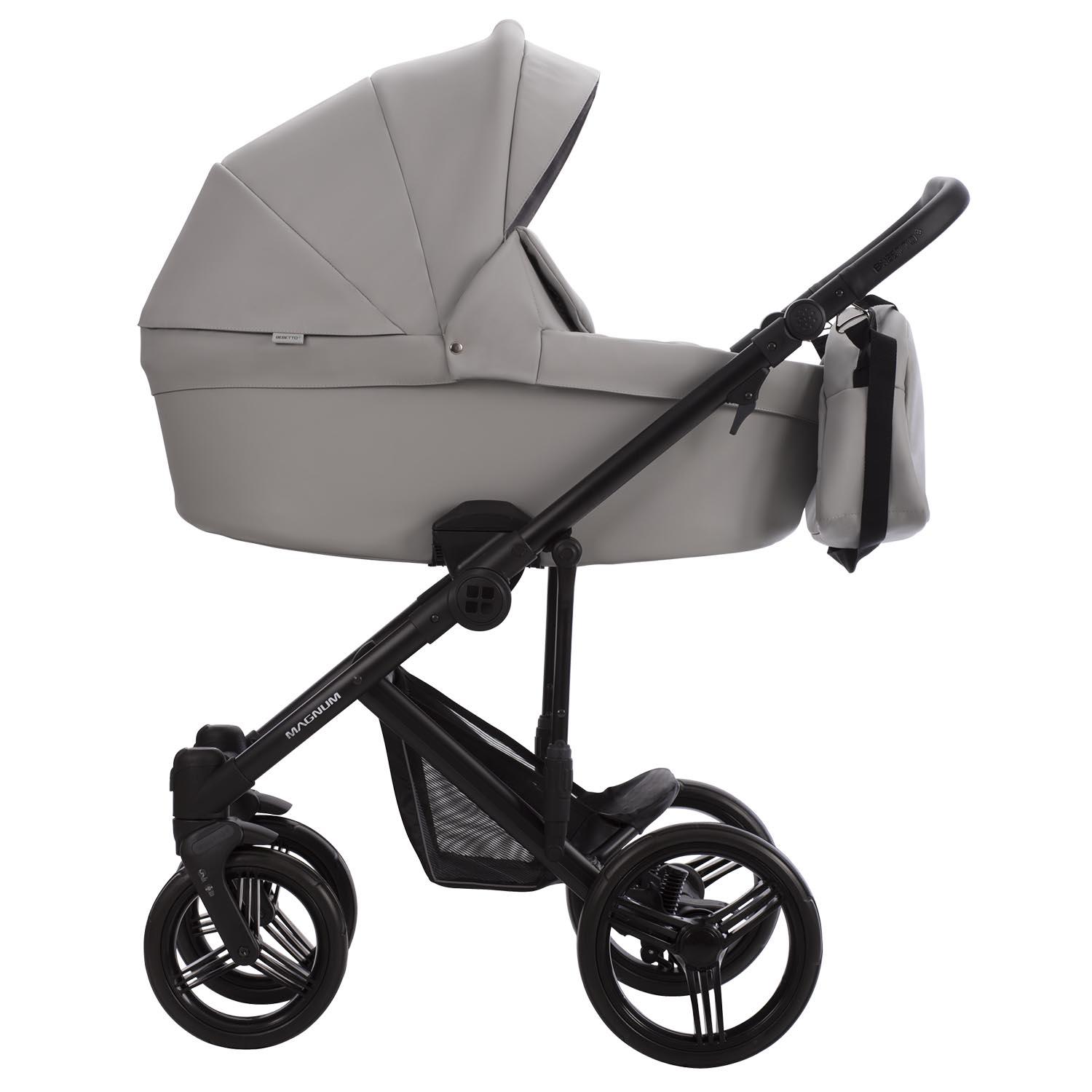 Коляска 2в1 Bebetto Magnum Light Pro серебряный - фото 3