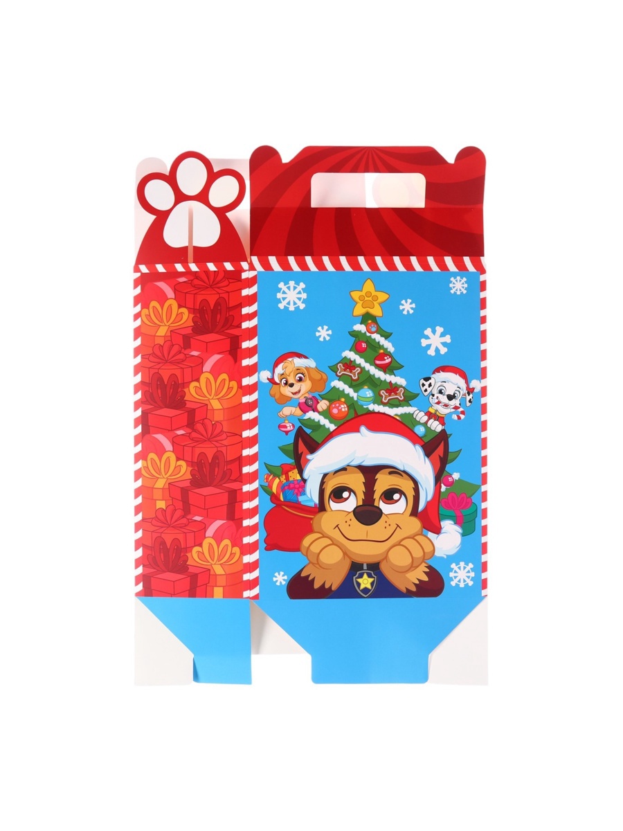 Коробка складная, новогодняя Paw Patrol "С Новым годом", 20 х 33 х 10 см - фото 6