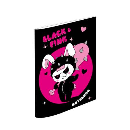 Блокнот Проф-Пресс в линию А5 4 шт. Black Pink 40 лист.
