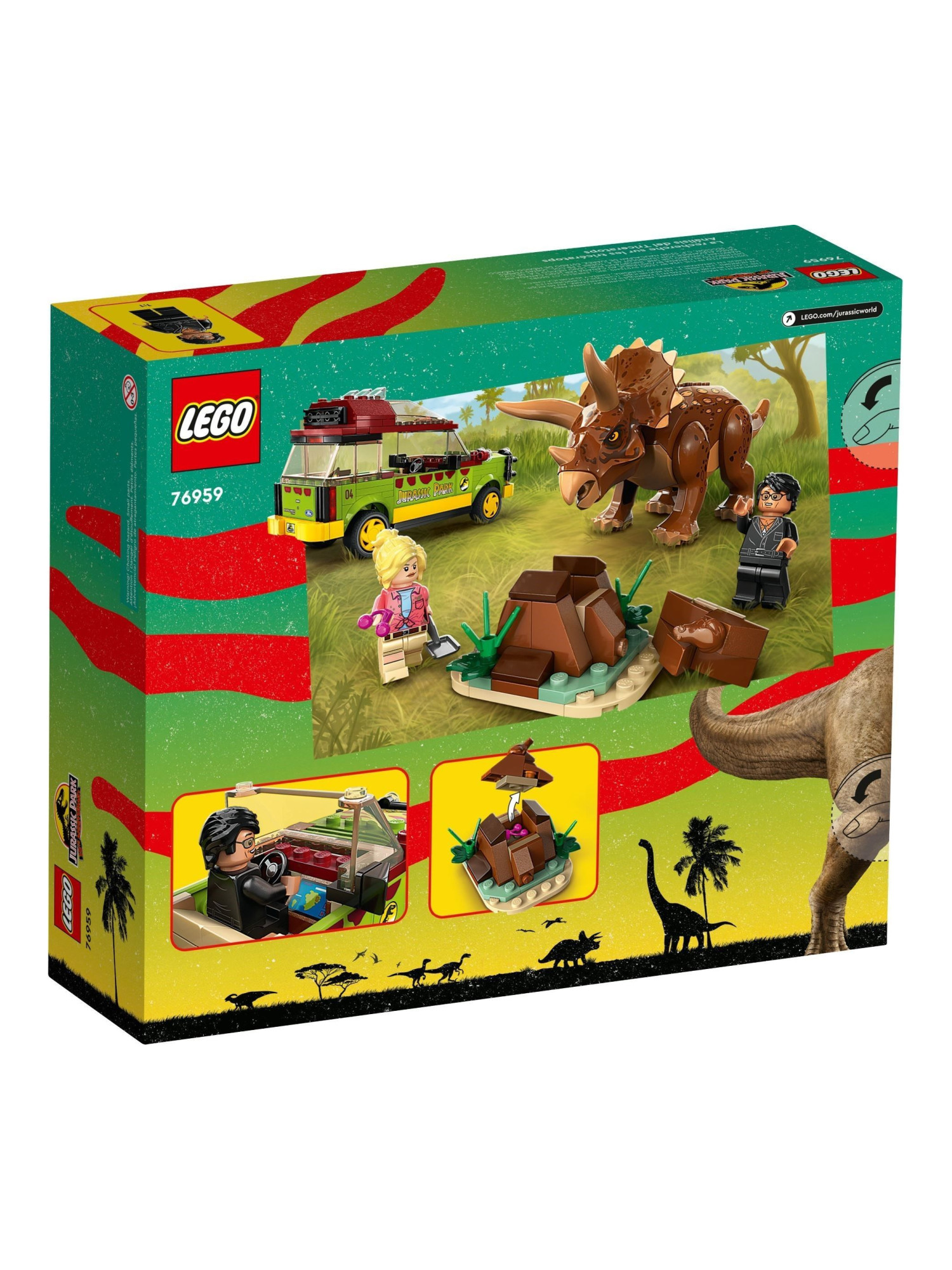 Конструктор LEGO Jurassic World Поиски трицератопса 281 дет. - фото 5