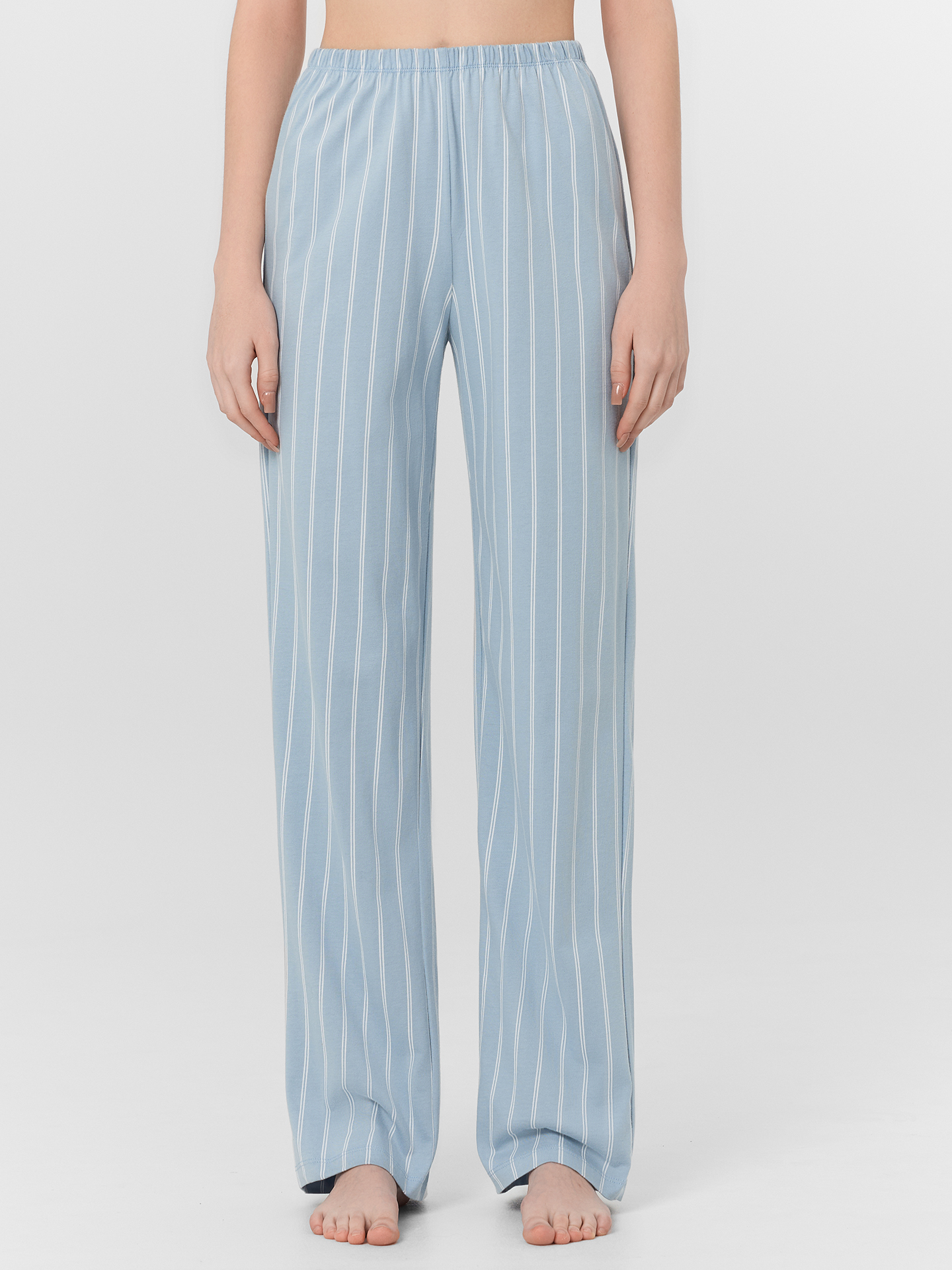 Пижама Mark Formelle (Марк Формэль) 592635/белый +полоска на голубом - фото 4