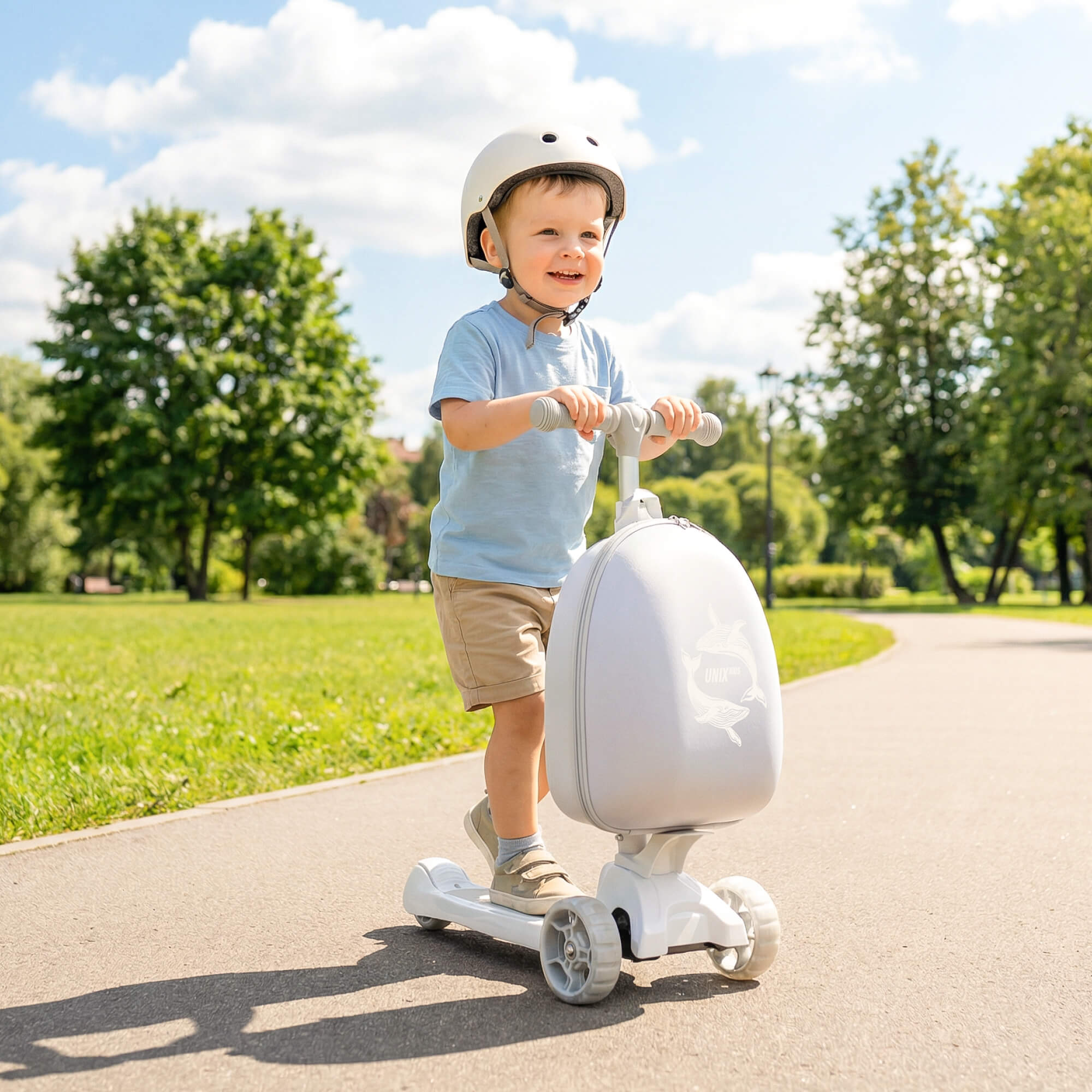 Самокат UNIX Kids трехколесный - фото 19