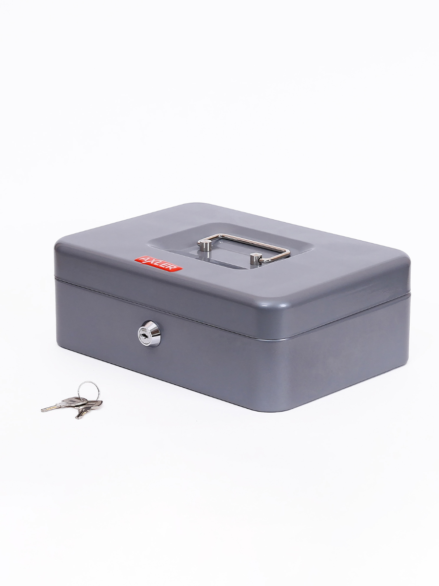 Ящик для денег AXLER металлический кэшбокс для хранения - фото 9