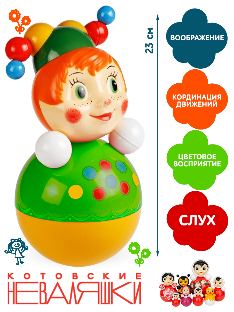 Игрушка Котовские неваляшки неваляшка Скоморох - фото 2