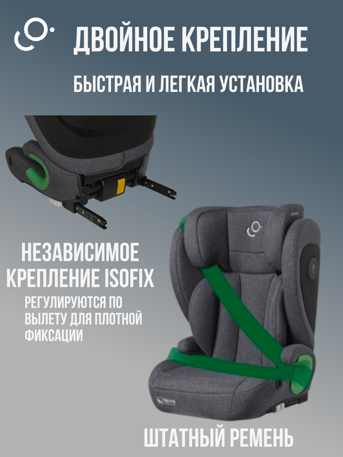 Автокресло SoonSung Isofix 2/3 (15-36 кг) черный - фото 2
