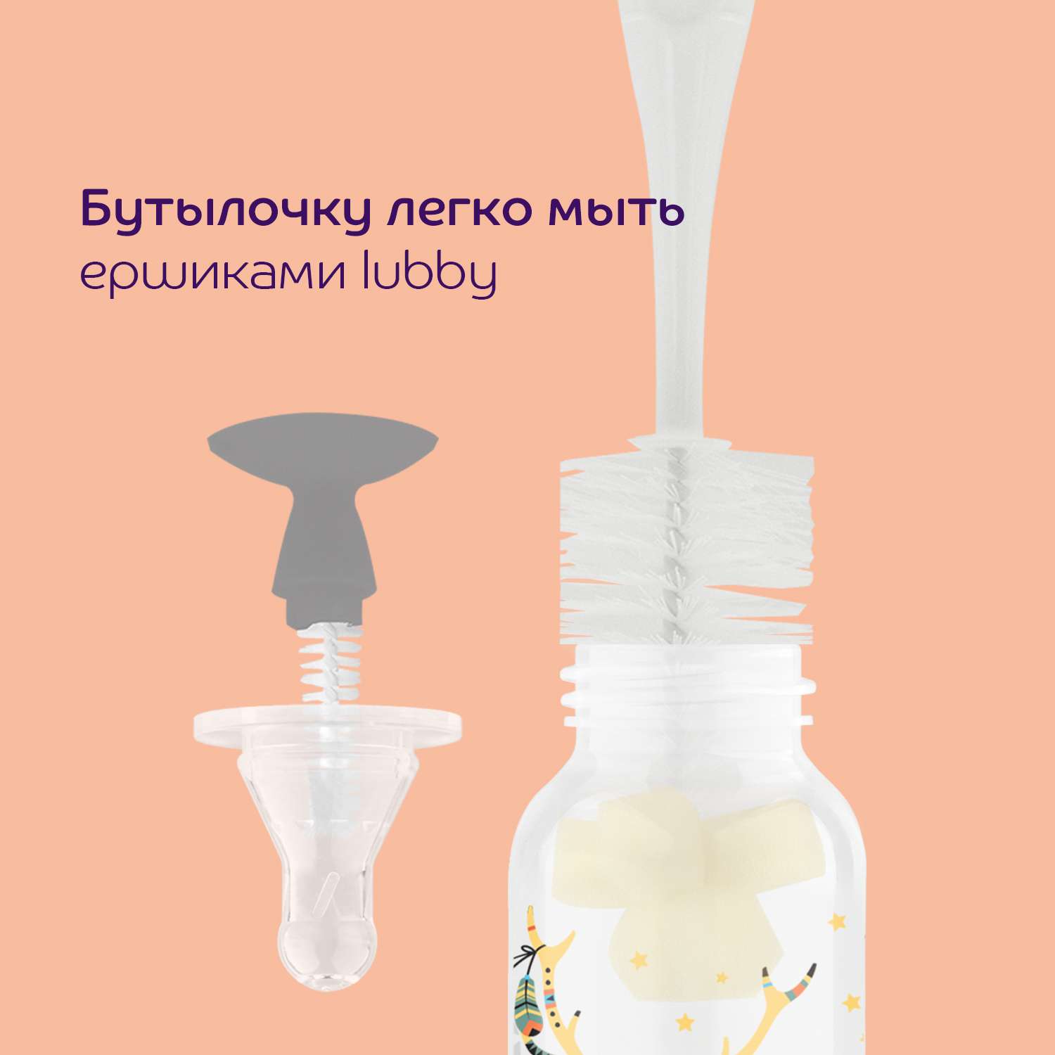 Бутылочка Lubby 250 мл 1 шт. - фото 9