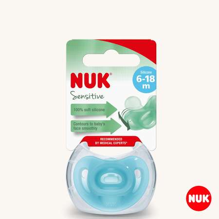 Пустышка Nuk силикон ортодонтическая от 6 мес. 1 шт.