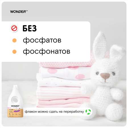Гель для стирки WONDER Lab Цветы хлопка с 0месяцев 1л
