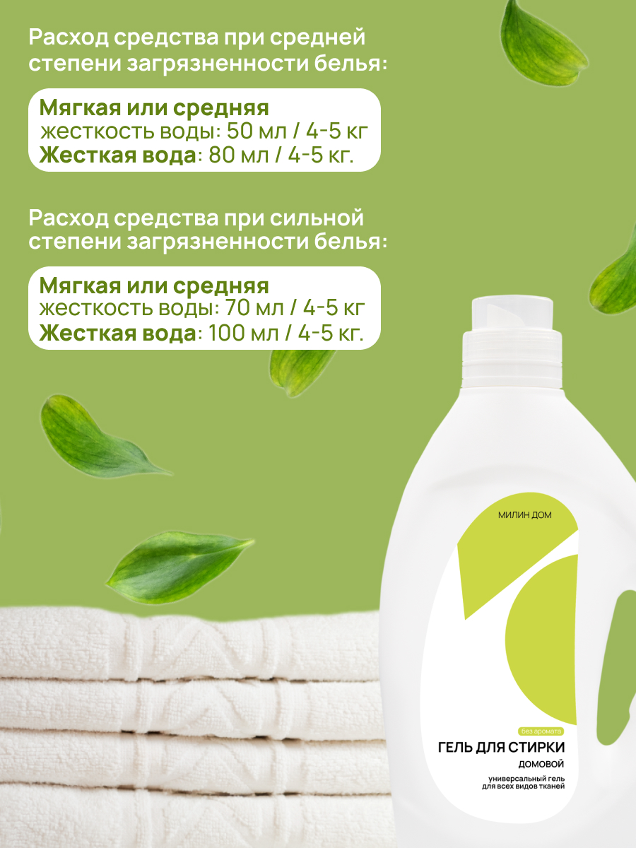 Гель для стирки МИЛИН ДОМ Домовой 2 л - фото 5