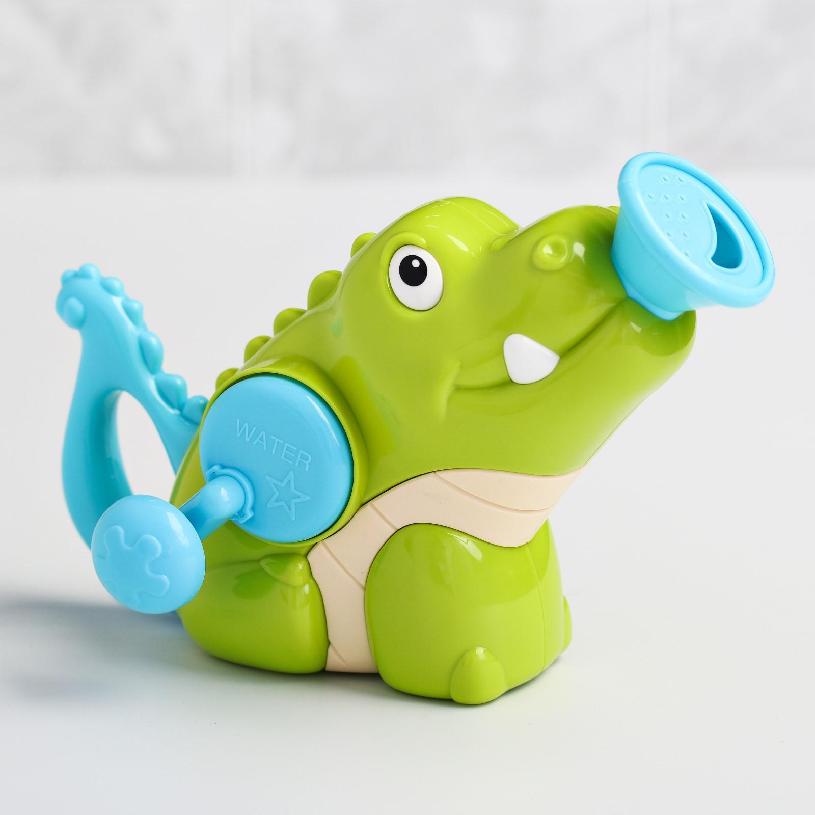 Игрушка Zabiaka лейка для ванны Крокодильчик - фото 4