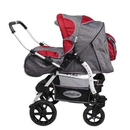 Коляска трансформер Babyton Pillo OX Grey-Red
