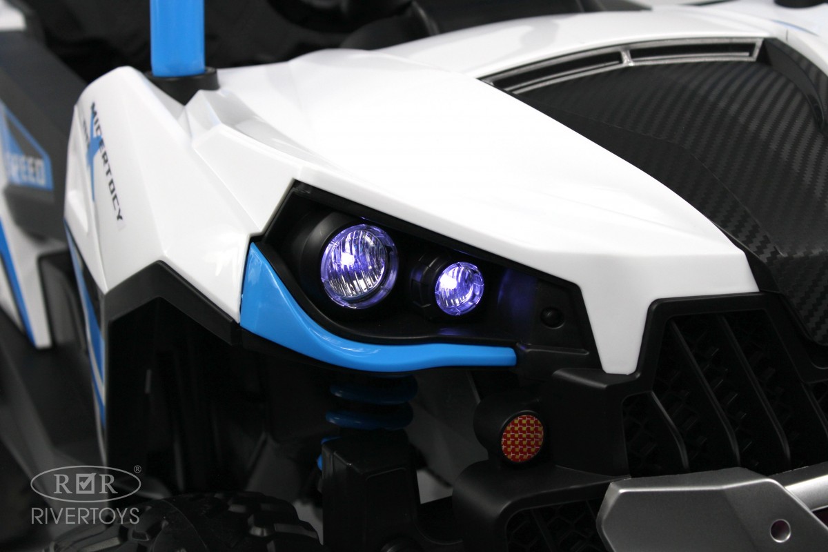 Электромобиль RIVERTOYS F888FF-4WD-BLUE С пультом ДУ - фото 10