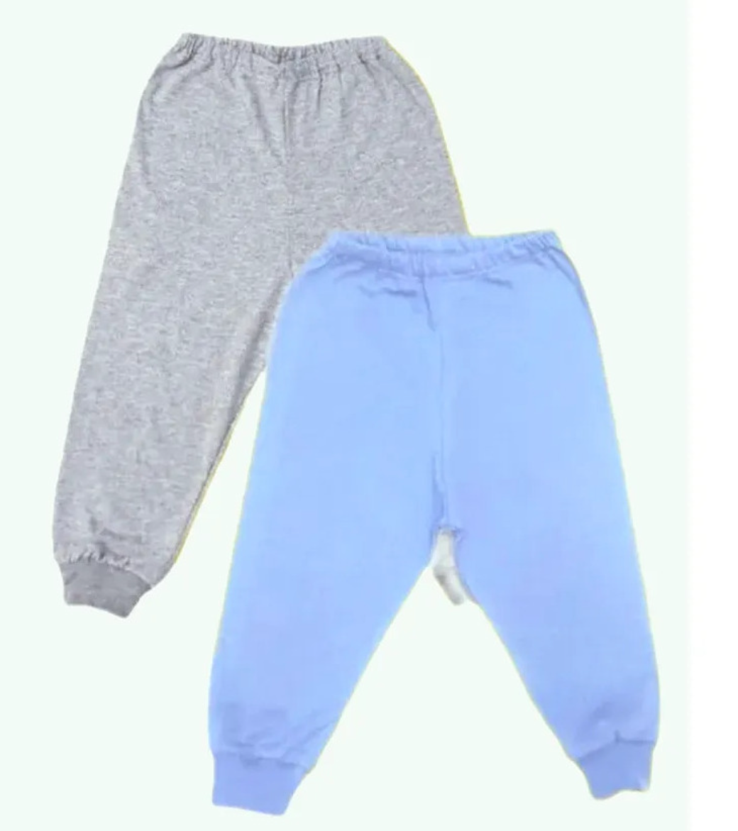 Брюки 2 шт Рекантино 2п123-10 Голубой Серый меланж - фото 1
