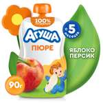 Пюре Агуша Яблоко-персик с 5 мес 90 г