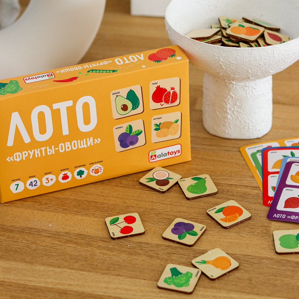 Настольная игра Alatoys Овощи-фрукты в ассортименте - фото 7