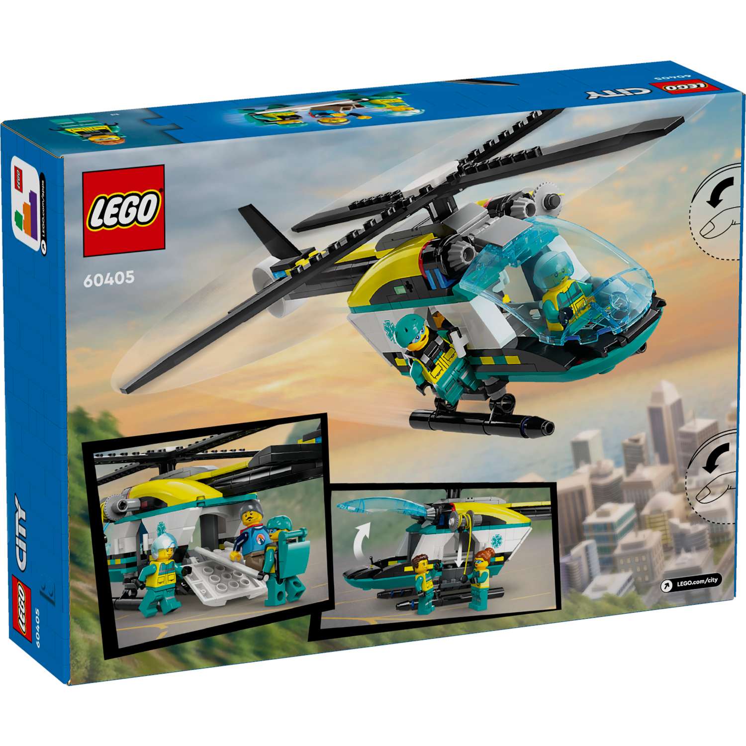 Конструктор LEGO City Аварийно-спасательный вертолет блочный - фото 5